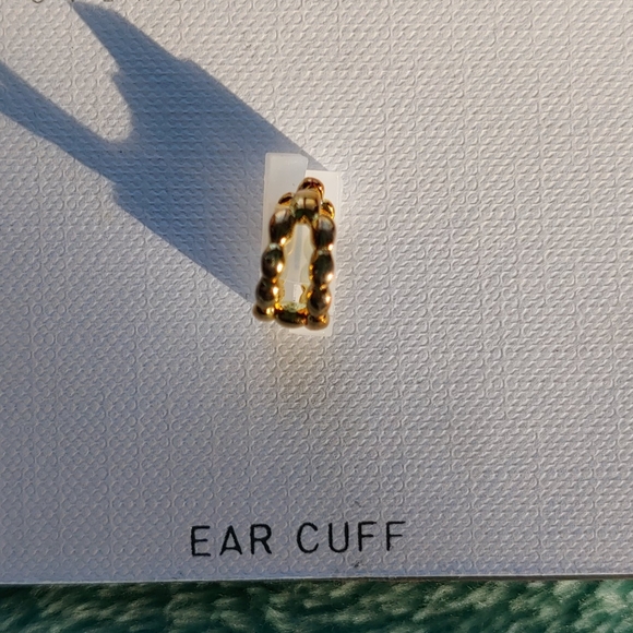 Argento vivo sterling gold ear cuff - Picture 2 of 7